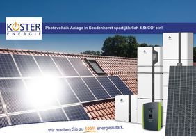 Photovoltaik-Anlage spart jährlich 4,5t Co2 ein!